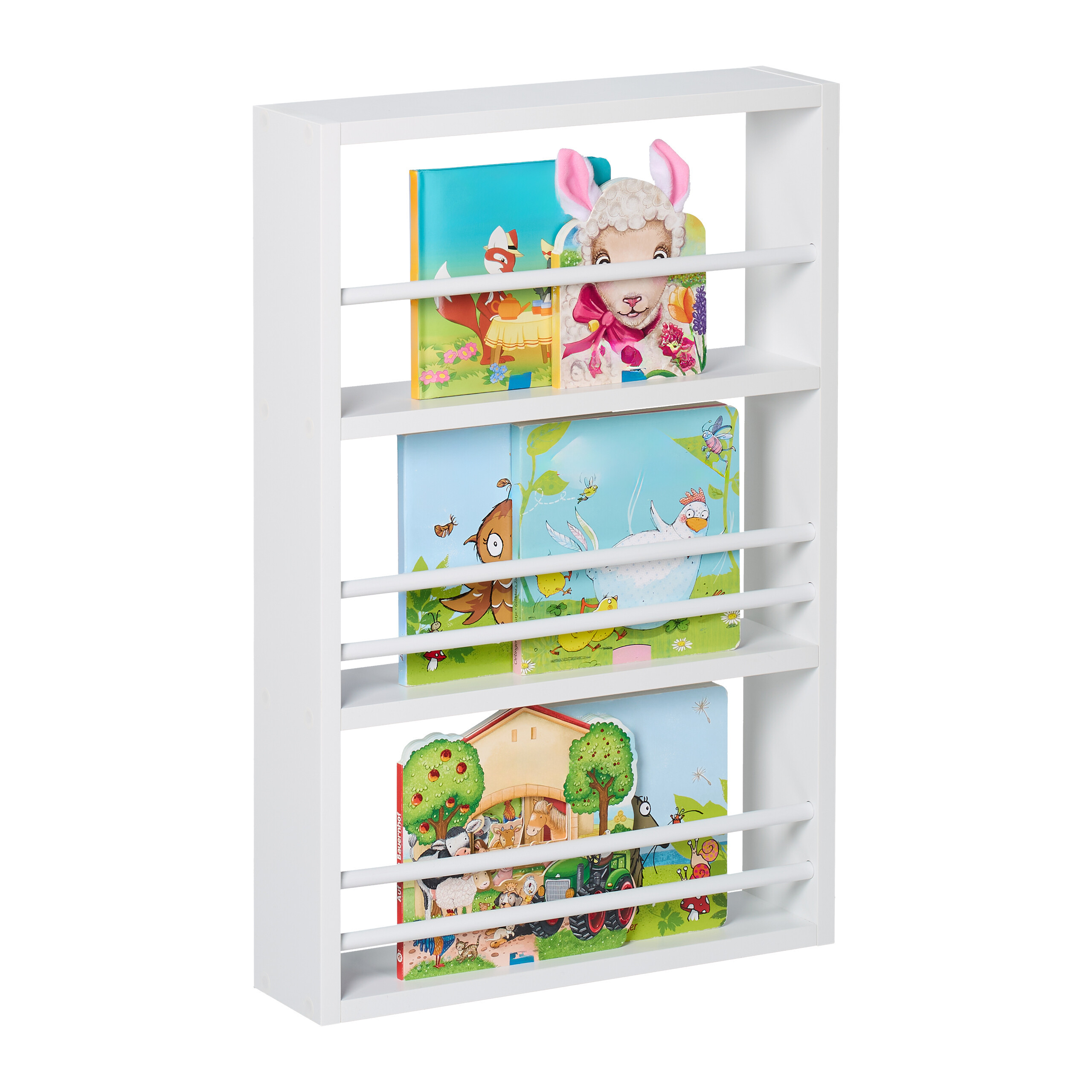 TEMU 3-tier Wall-mounted Bookshelf For Kids