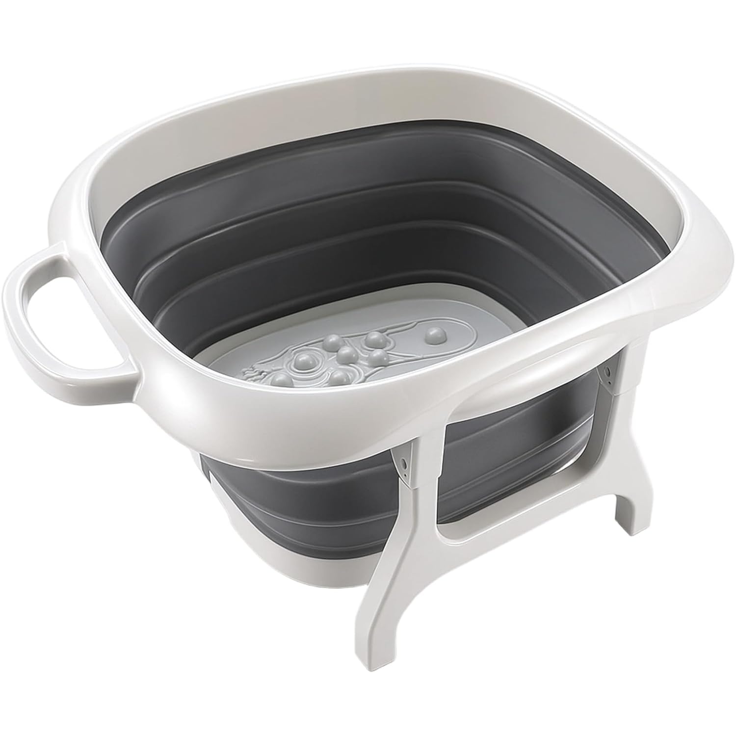 TEMU Foldable Foot Soak Tub With Textured Bottom, Portable Foot Washing Basin For Home Use And Travel