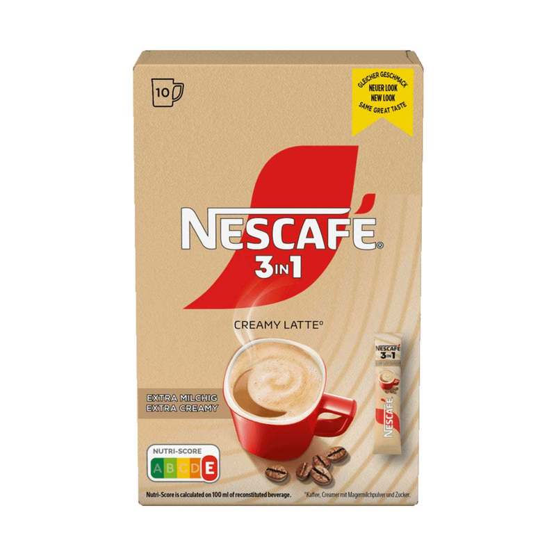 E-shop Nescafé 3in1 Stix Creamy Latte 10er Getränkepulver Sticks 150g MHD:03.2027
