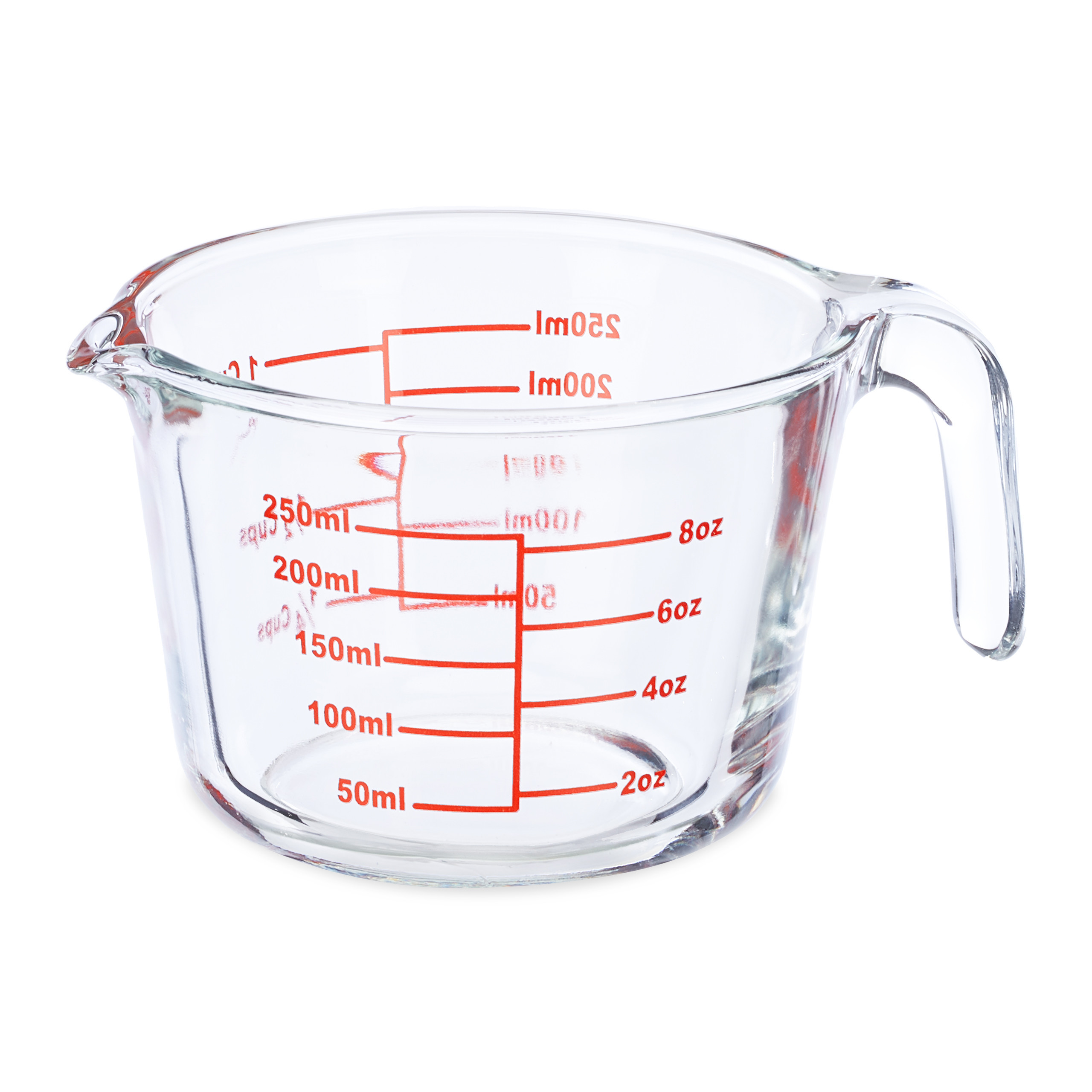 Glass Measuring Cups In Transparent - 250 Ml