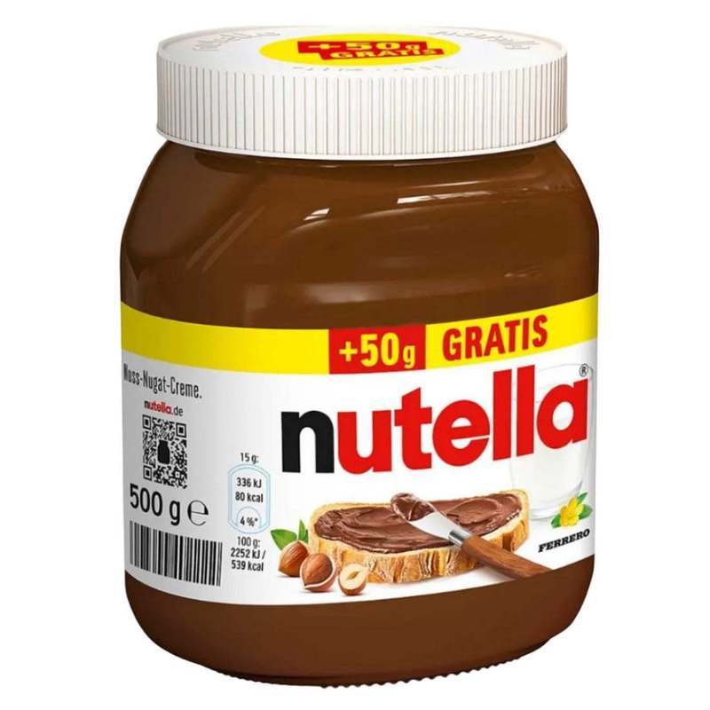 Nutella 450g Jar + 50g Free
