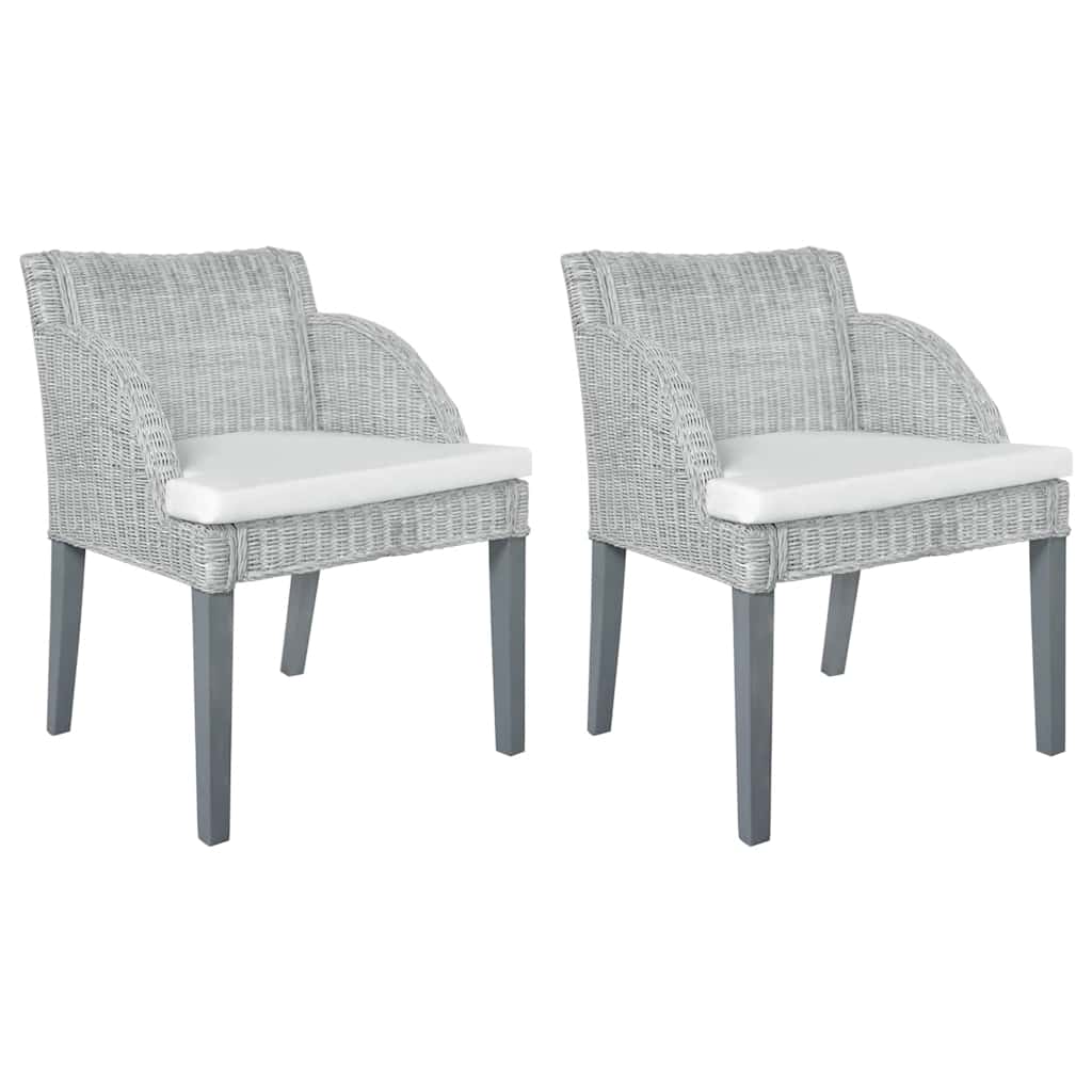 Image of Vidaxl Dining Chair With Cushion Dining Chair Kitchen Chair Chair Natural Rattan
