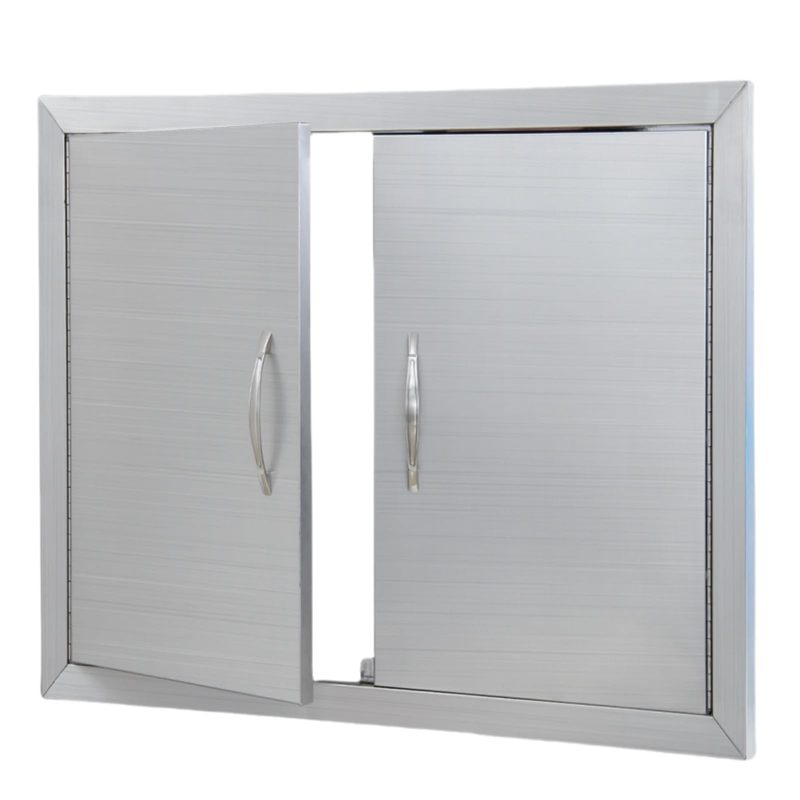 Outdoor Kitchen Doors, 30.5w X 21h Inch Bbq Access Door, Stainless Steel Access Door For Bbq Island