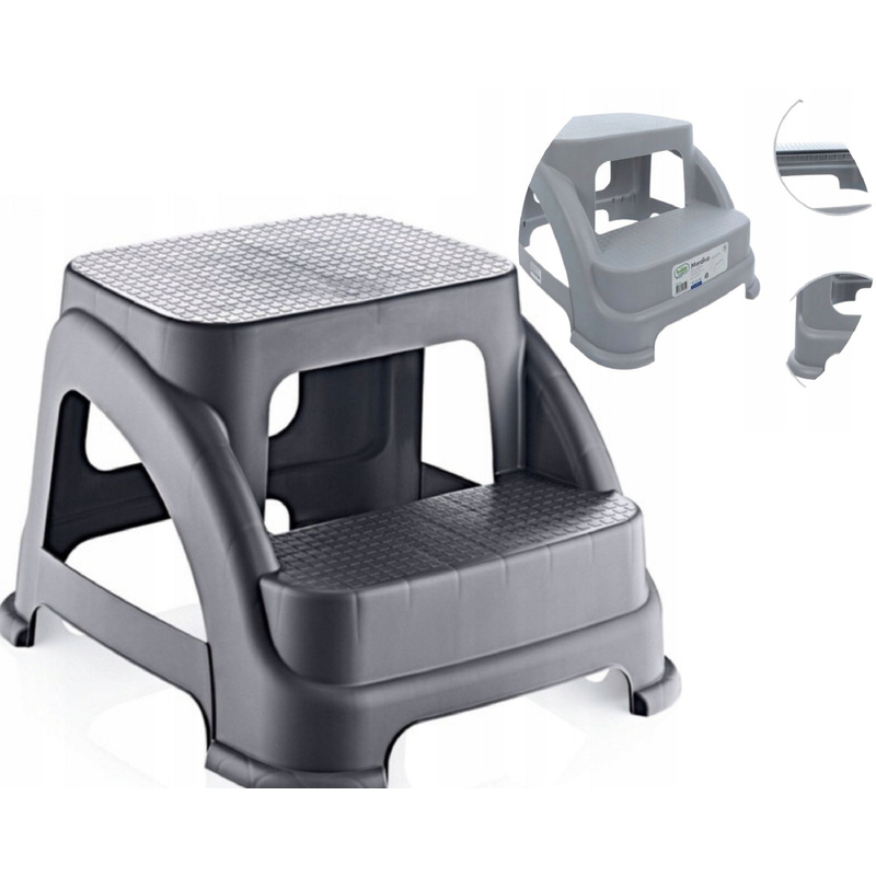 Two-stage Anti-slip Stairs For Children And Seniors 120kg Under The Shower