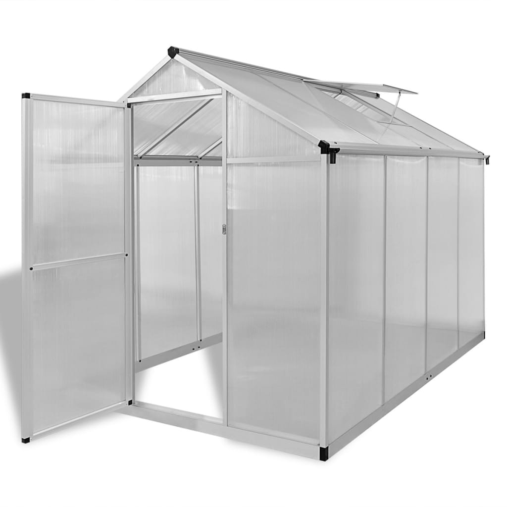 Vidaxl Greenhouse Foundation Greenhouse Cold Frame Reinforced Aluminum