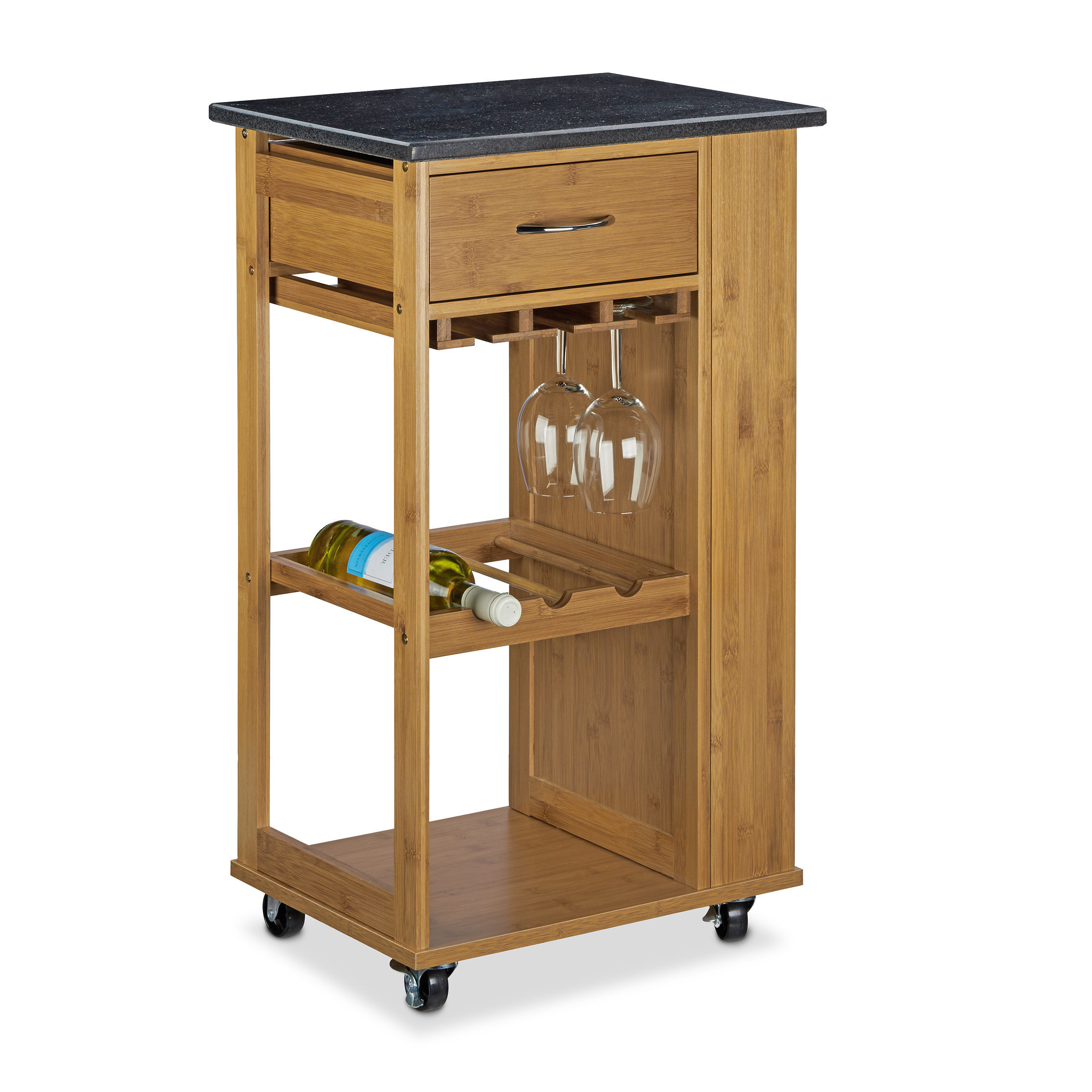 Kitchen Cart In Natural - (w)47.5 X (h)81.5 X (d) Cm