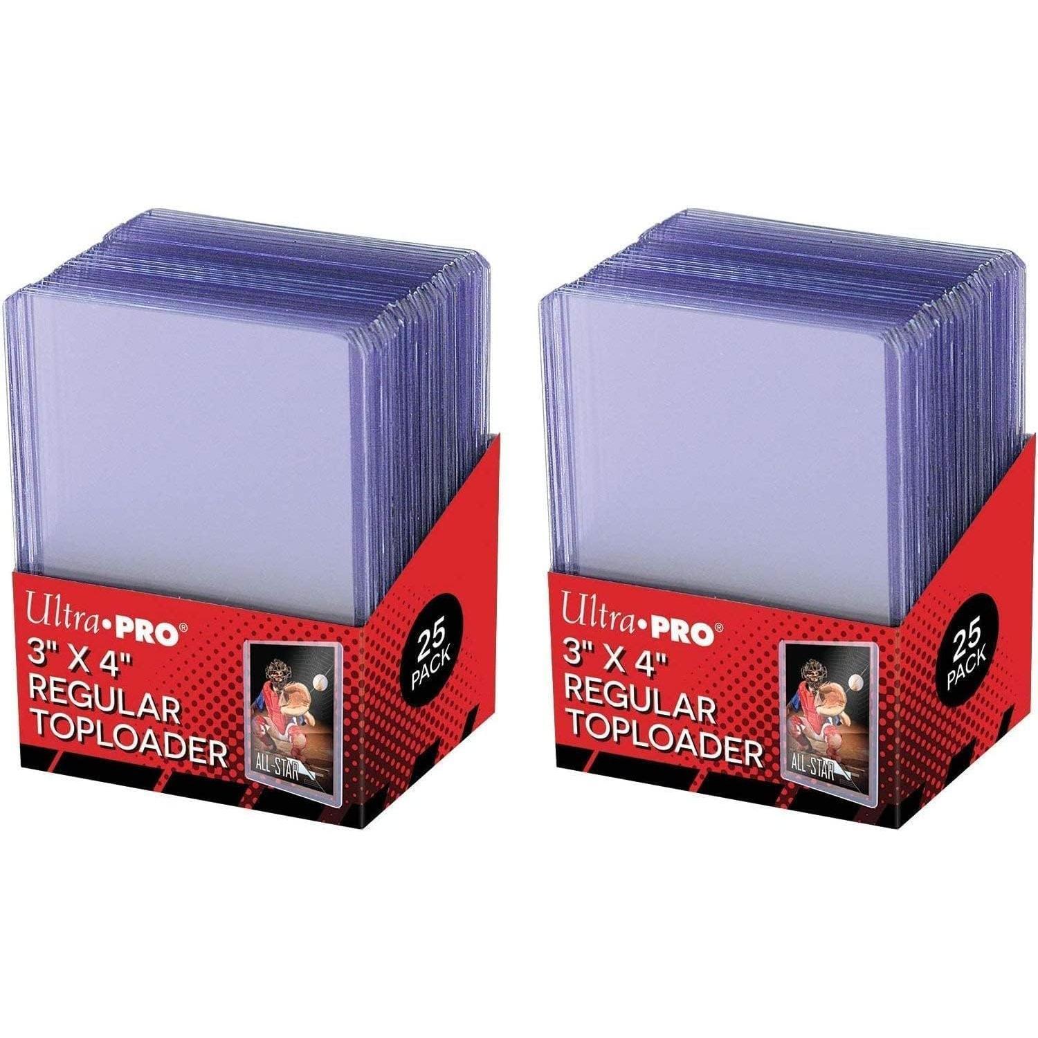 E-shop 2x Ultra Pro Klare Standard-Toploader 3" x 4", 25 Stück pro Packung