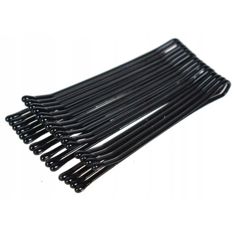 TEMU Bocca Beauty Hair Clips, Black, 12pcs
