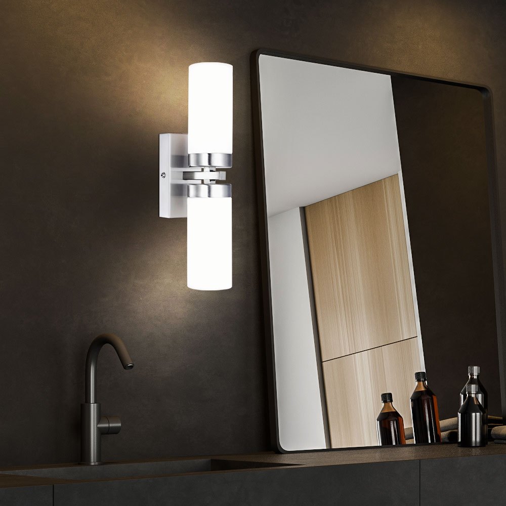 Wand Spot Lamp Luminaire Metal Nickel Matt Sleeping Room Hallway