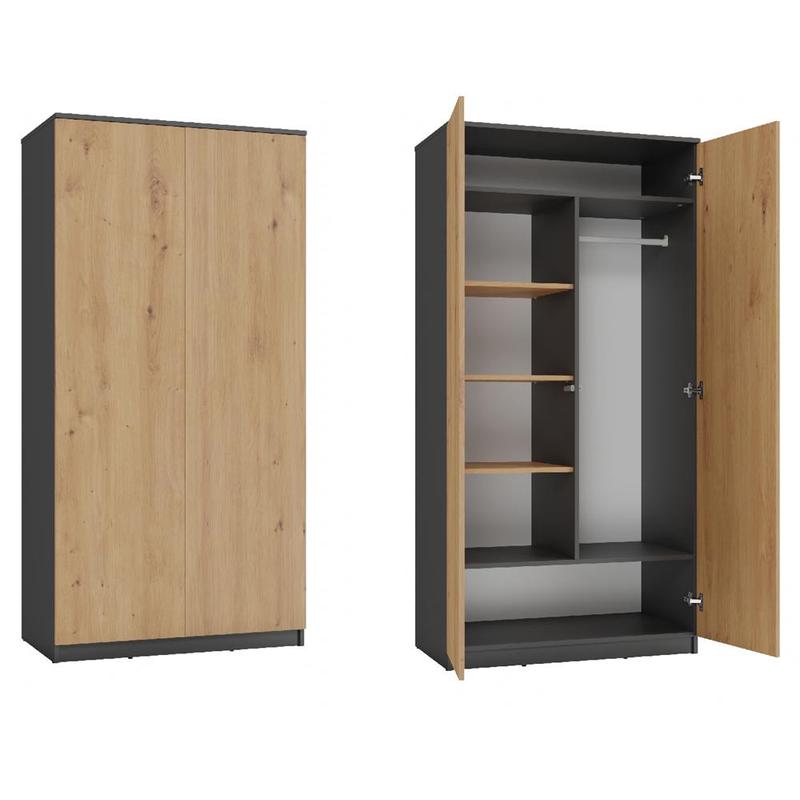 Wolfgang Artisan Oak / Wardrobe 90 2 Doors