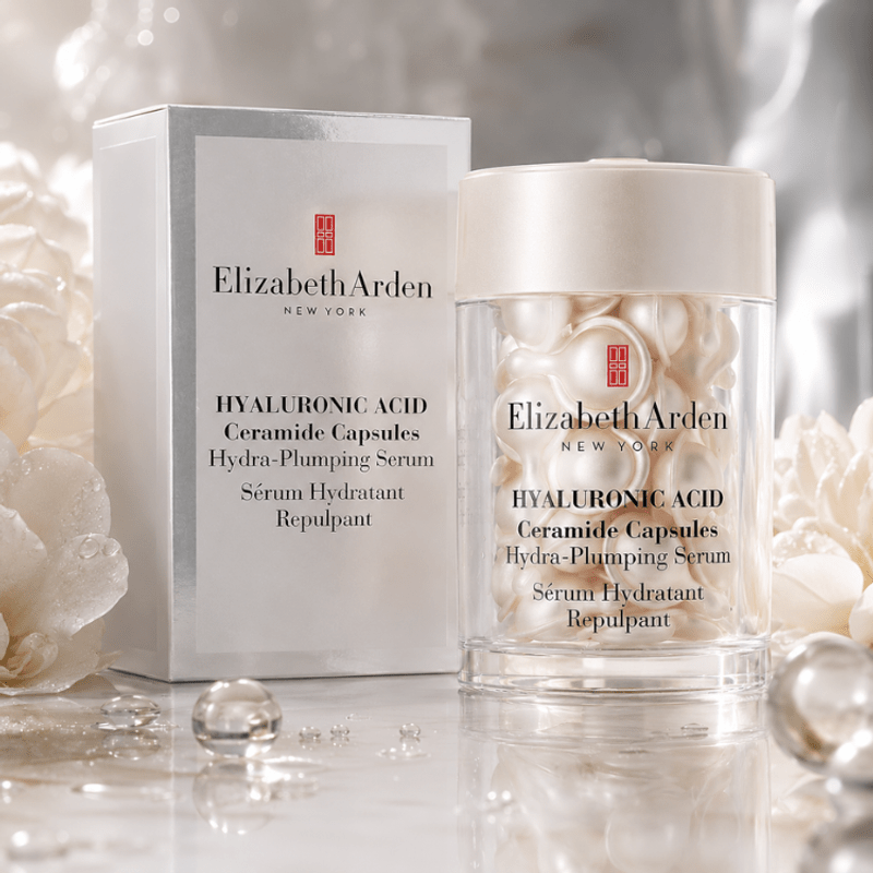 Hyaluronic Acid + Peptides Ceramides Capsules Serum Hydratant Repulpant 30 Capsules 14ml Elisabeth
