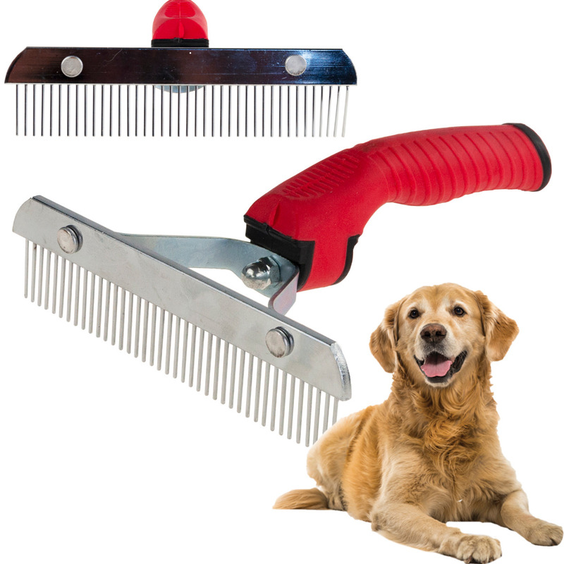 TEMU Large Dog Comb And Brush Set
