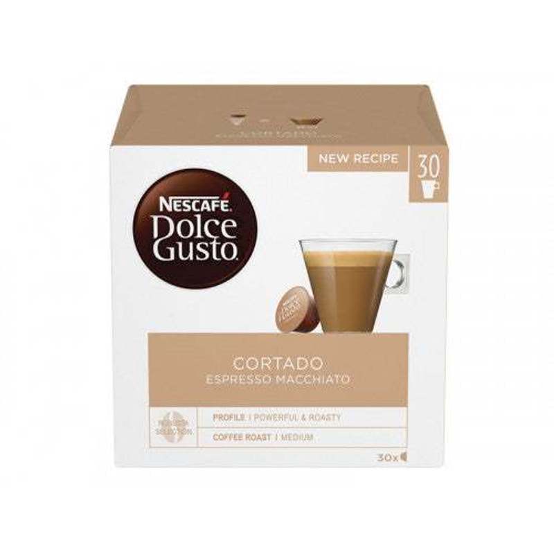 Nescafe Dolce Gusto Cortado Espresso Macchiato Coffee Capsules, 30 Count