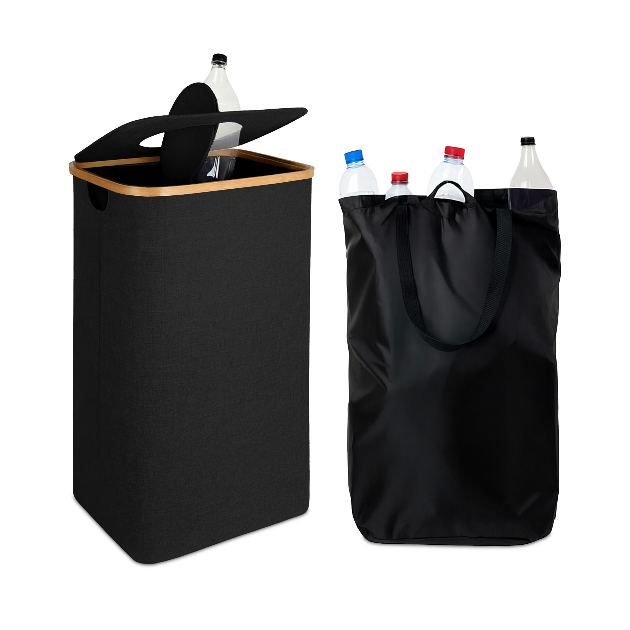 Bottle Collection Container In Black – 100 L