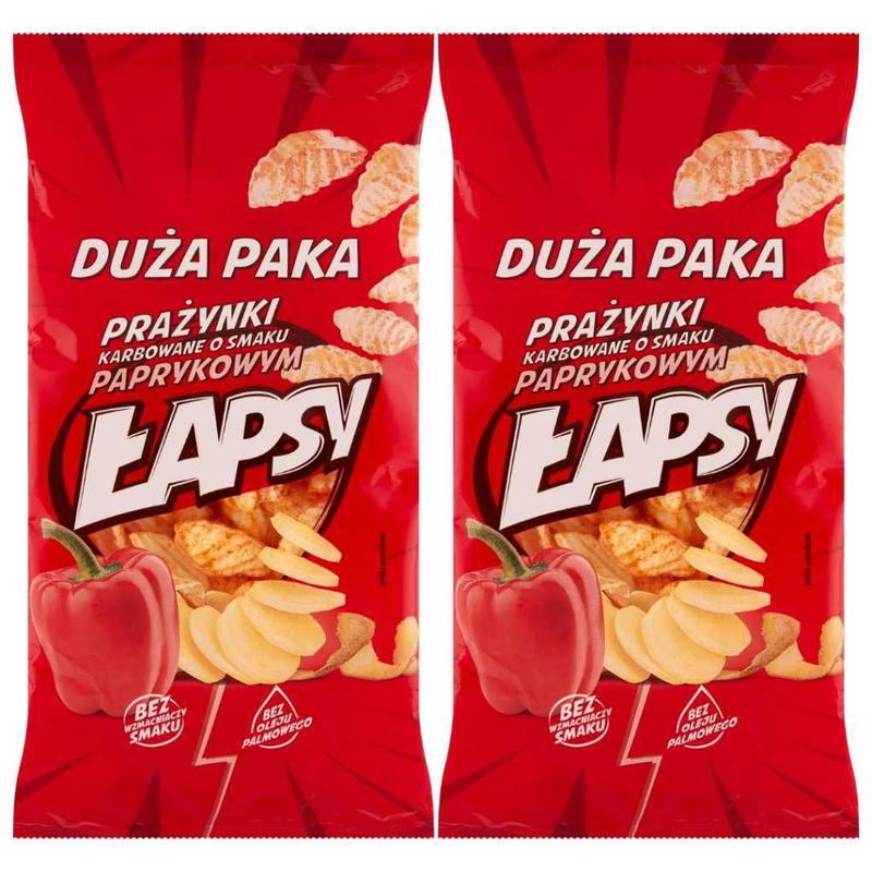 TEMU Curved Prażynki Crackers With Paprika Flavor 110g X 2pcs