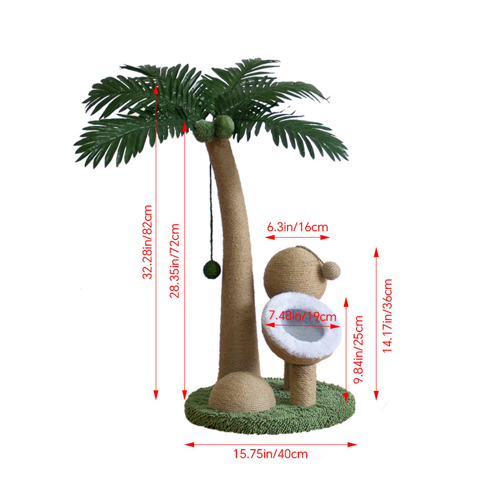 Medium Cat Scratcher Tree with Hanging Ball