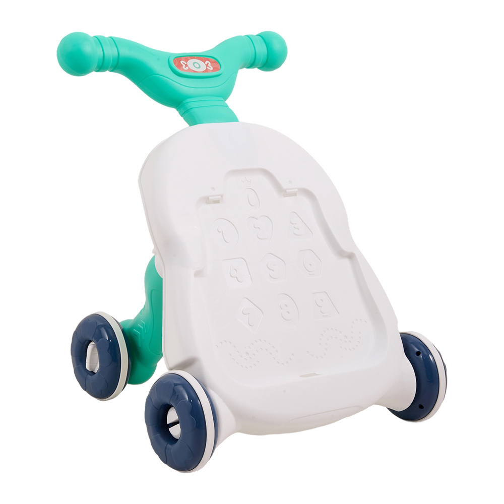 2 in 1 Baby Walker and Stroller with Anti-Roll Feature