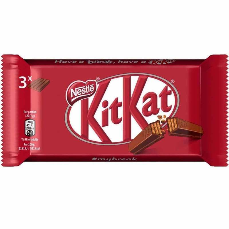 Image of Kitkat Classic Chocolate Bars 3 X 41.5g
