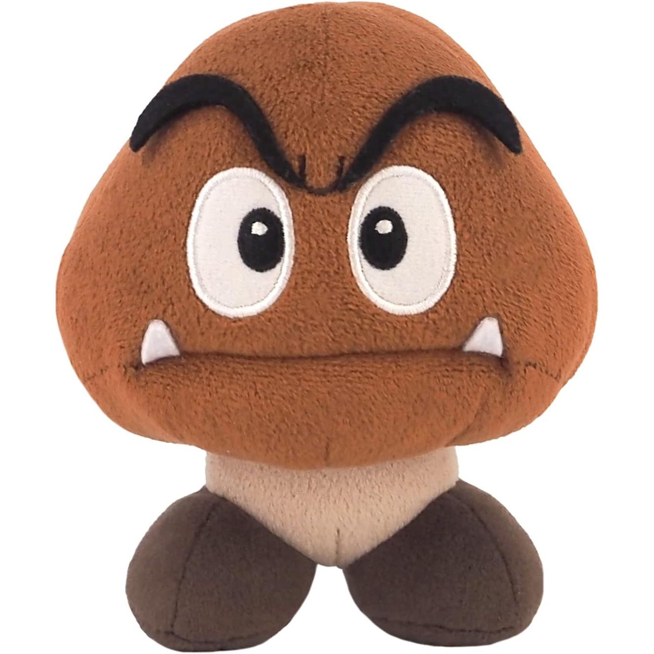 Nintendo + - Peluche Super Mario Goomba 14cm: retailer-supplied image