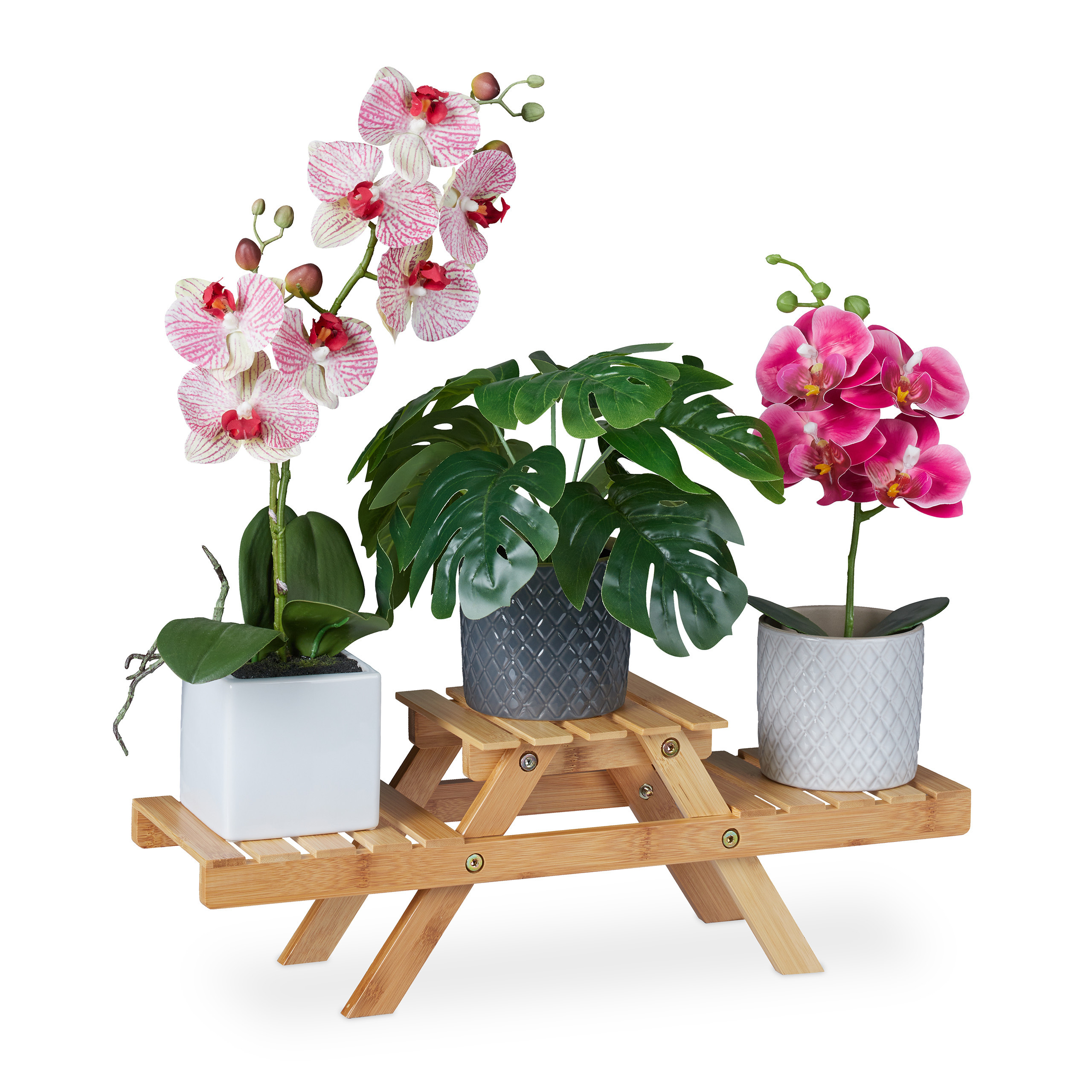 Flower Staircase In Natural - (w)51.5 X (h)17 X (d)15 Cm