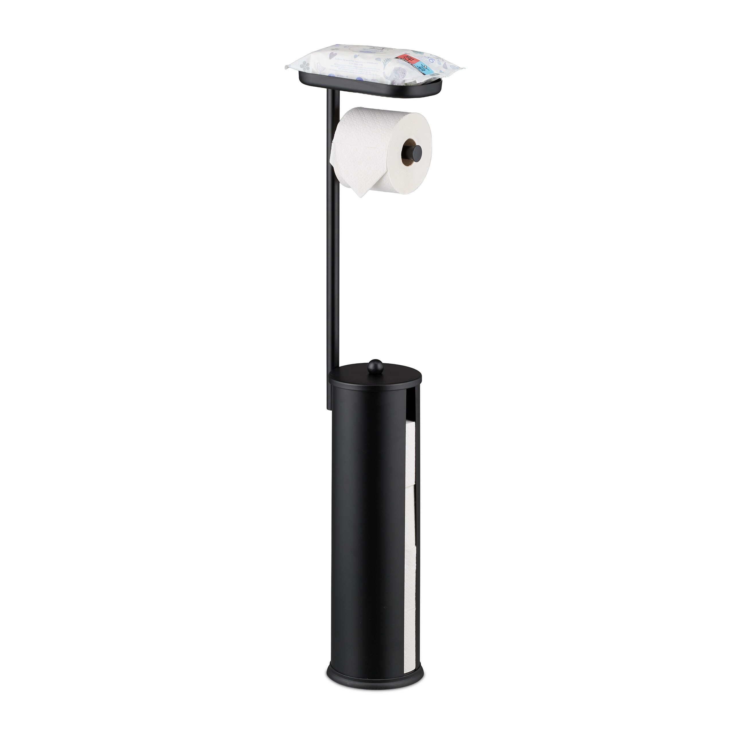 Black Toilet Paper Holder - (w)22 X (h)91 X (d)