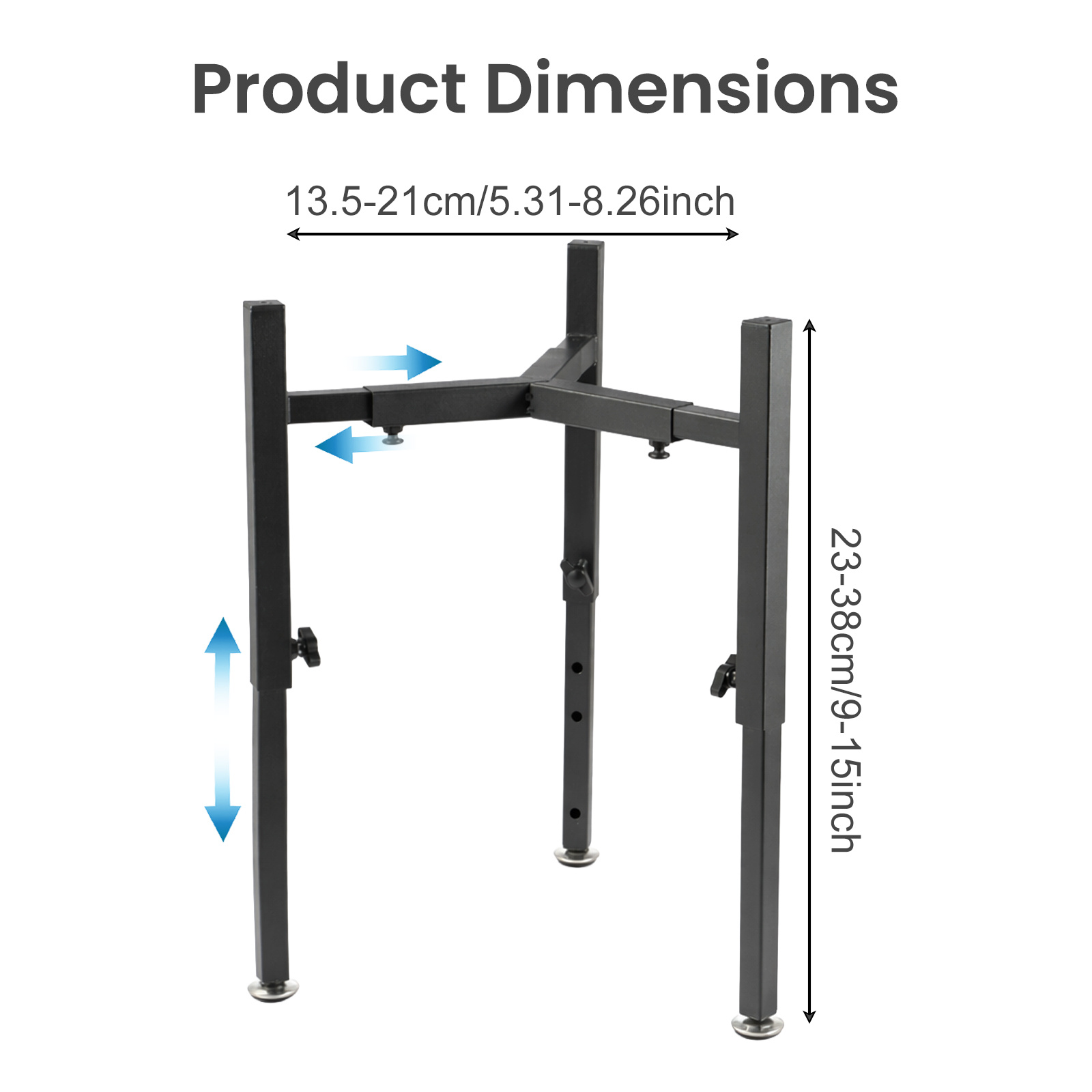 Height Adjustable Metal Dog Bowl Holder with 4 Levels, Easy Assembly