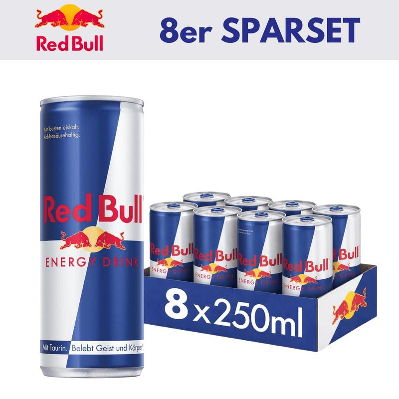 8x Redbull 250ml Assorted Varieties (different Sorts) At Spar