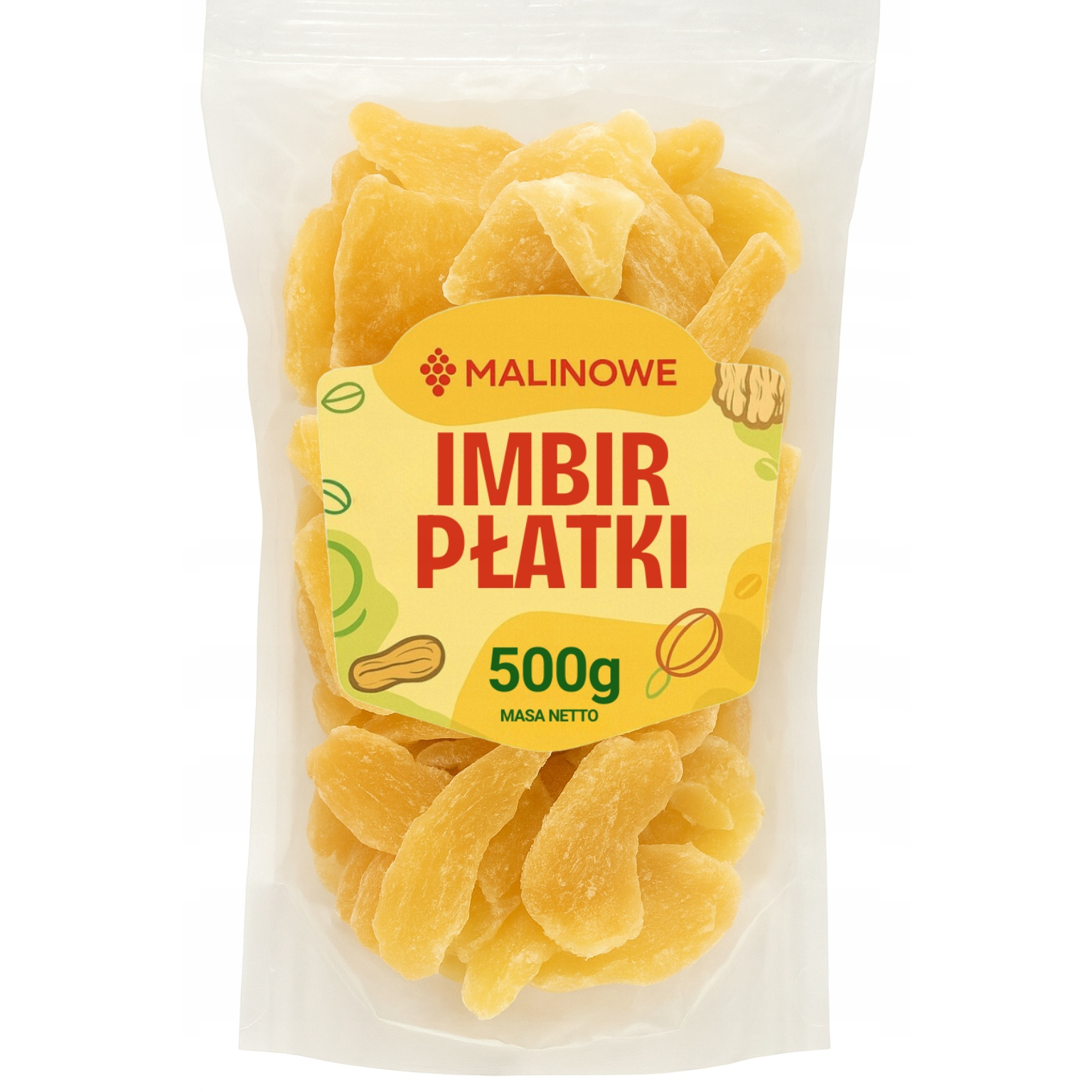 Candied Ginger Flakes 500g Dried Ginger Flake Excellent Premium