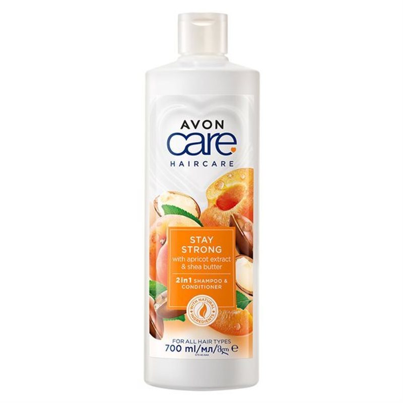 Image of Avon Shampoo And Conditioner 2-in-1 Apricot Extract And Shea Butter 700ml