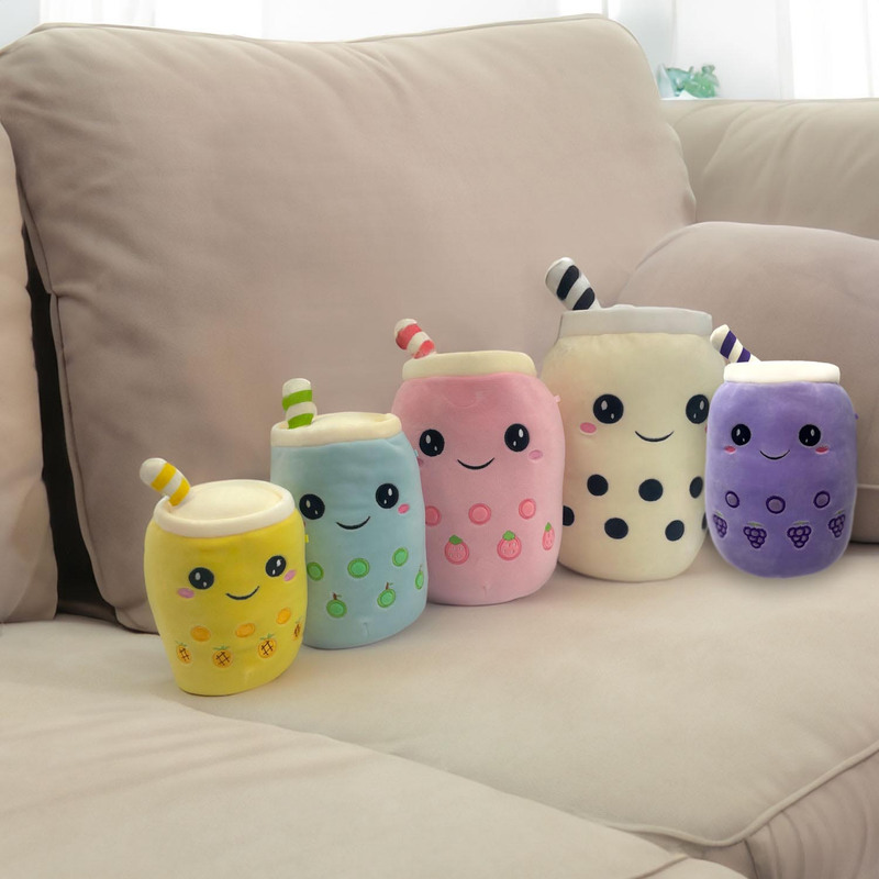 Boba Tea Soft Toy Flavoured Bubble Plush Pillow