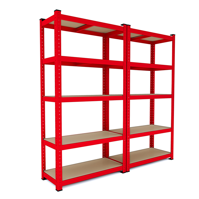 TEMU 2 Metal Andshelves High-capacity Shelf 875 Kg With 5 Shelves For Garage Workshop Wine Cellar Warehouse Modular 180x90x40