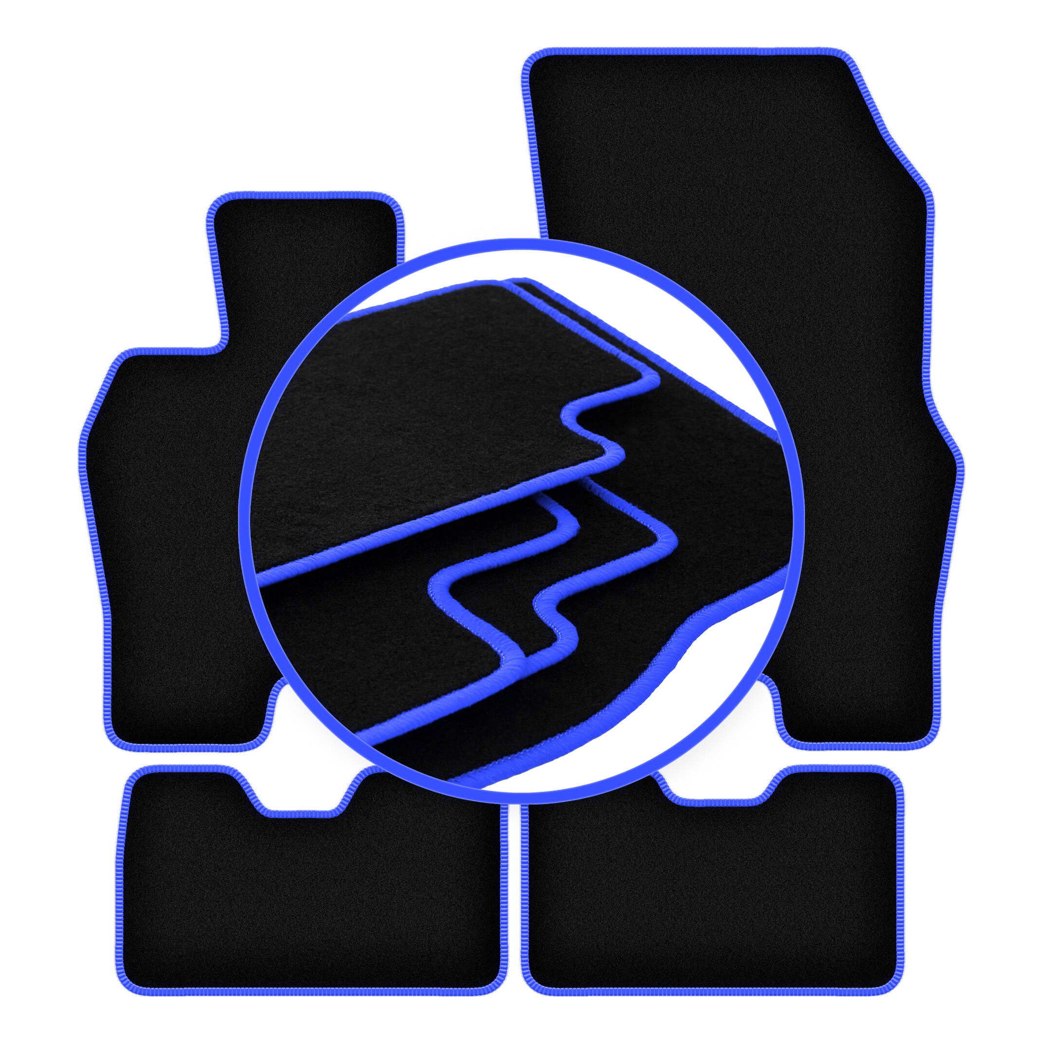 -blue Car Mats For I8 L12 Coupe (2014-2022)