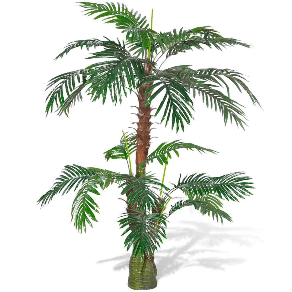 Image of Artificial Palm Plant, Palm, Artificial Palm, Artificial Palm, Artificial Plant, Artificial Tree, 25 Fronds, Plastic And Wood, 150cm