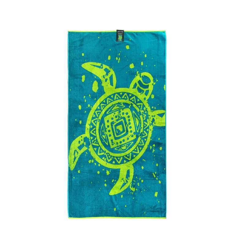 Premium Beach Towel Xxl Ethno Turtle - 100%