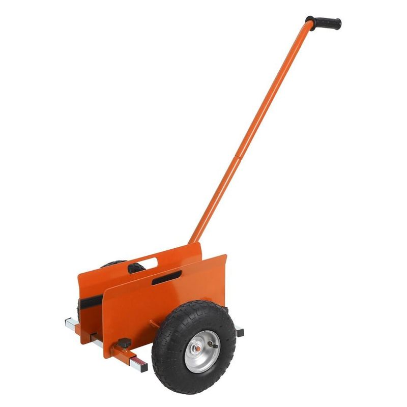 Heavy Duty Panel Dolly With 39" Extended Handle, 660 Lbs Capacity - 10" Solid Rubber Wheels, Multipurpose Cart For Sheetrock, Plywood, Doors & Drywall Transport