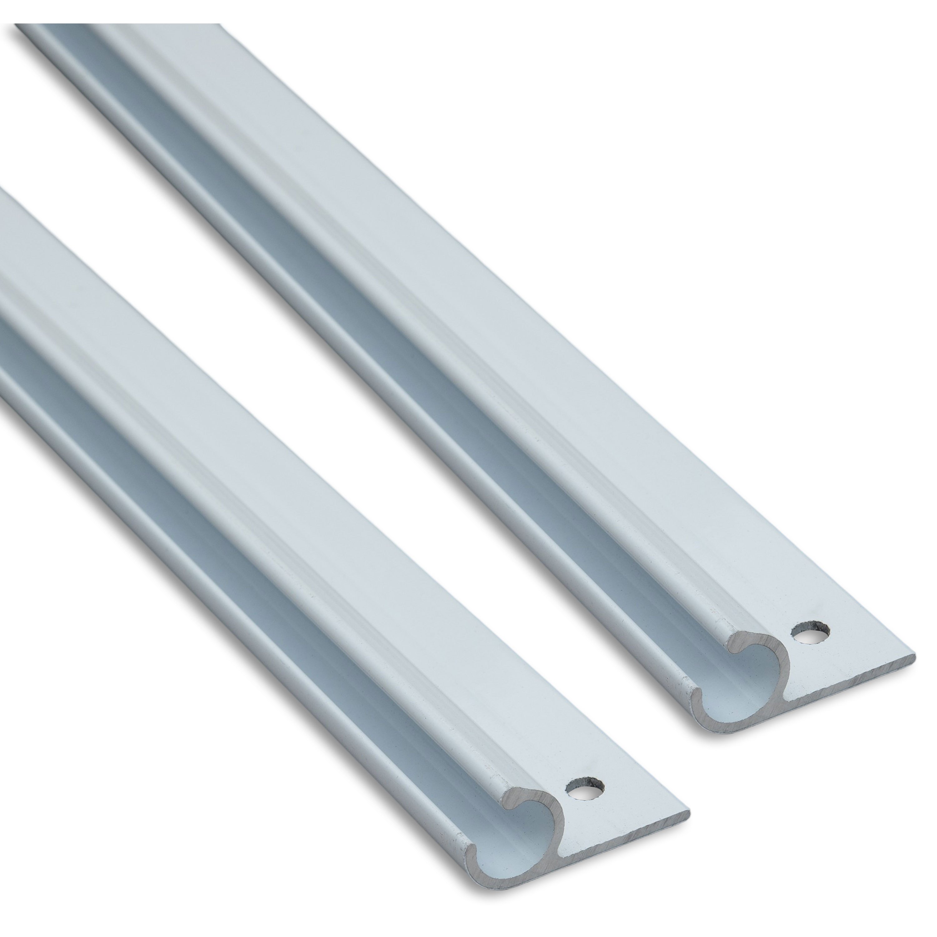 E-shop Alu Kederschiene - 1,2 Meter - Kederleiste Neigung 45° - Ø10mm (passend für 7-9mm Keder) Aluminium Kederprofil Leiste für Wohnwagen Wohnmobil