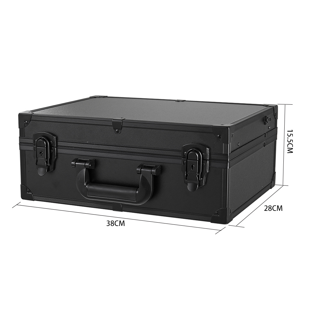 Portable Makeup Case with Mirror, Large Capacity Travel Cosmetic Organizer