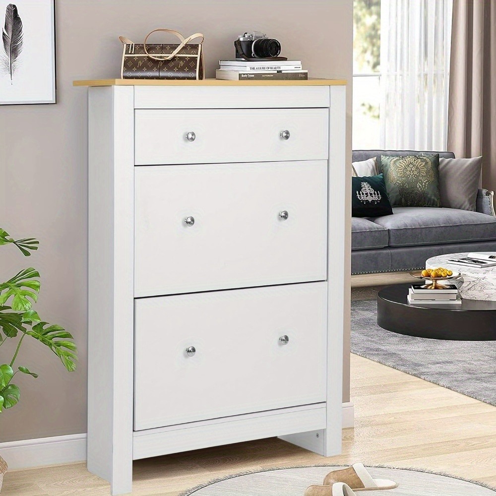 shoe cabinet wooden shoe storage cabinet shoe storage shoe storage cabinet for hallway for living room bedroom hall white h 108 x w 78 x d 23 cm