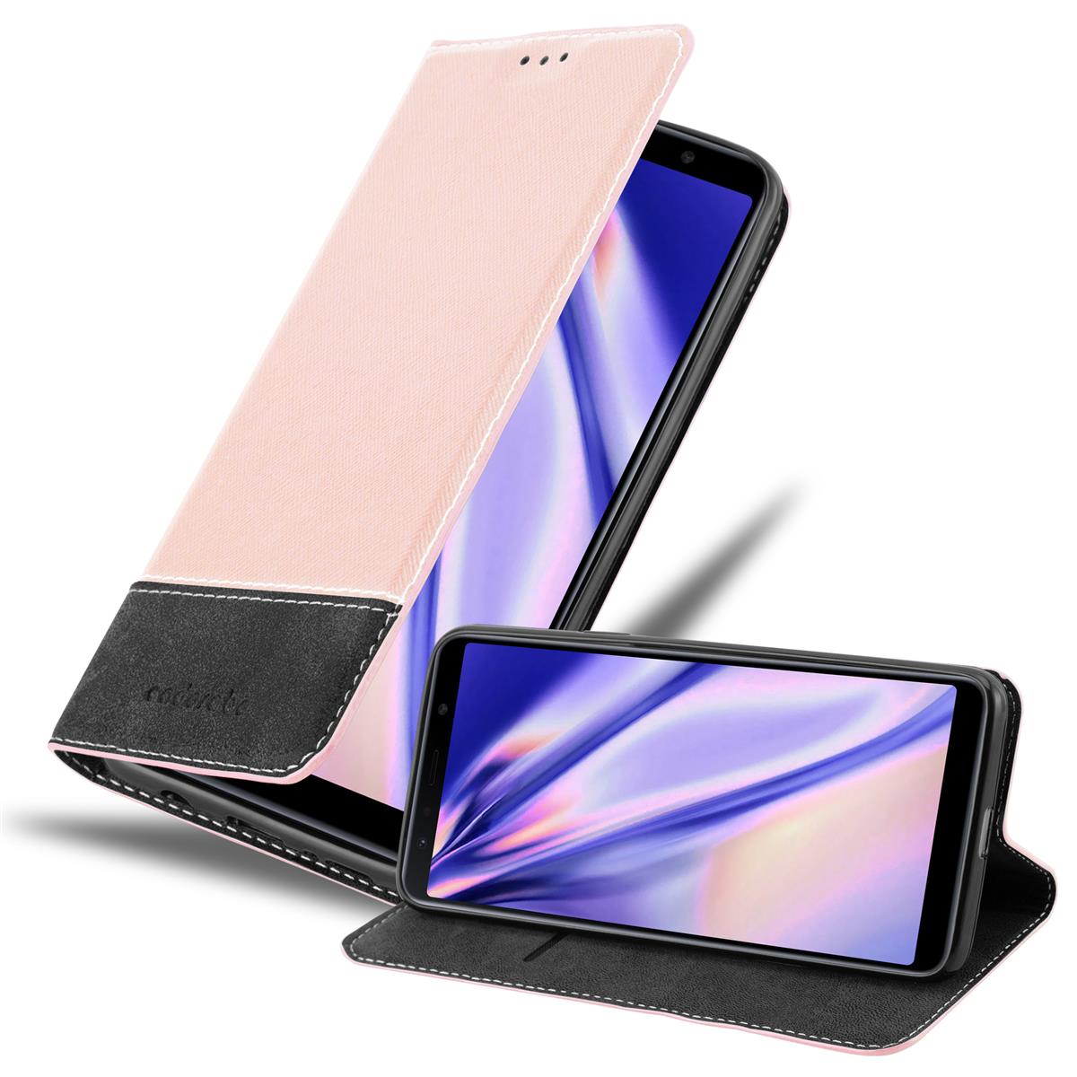 Case Compatible For Galaxy A7 2018 Protective Cover With Magnetic Closure, Stand Function And Card Slot Flip Case Cover Phone Case Folding Case Book Bag