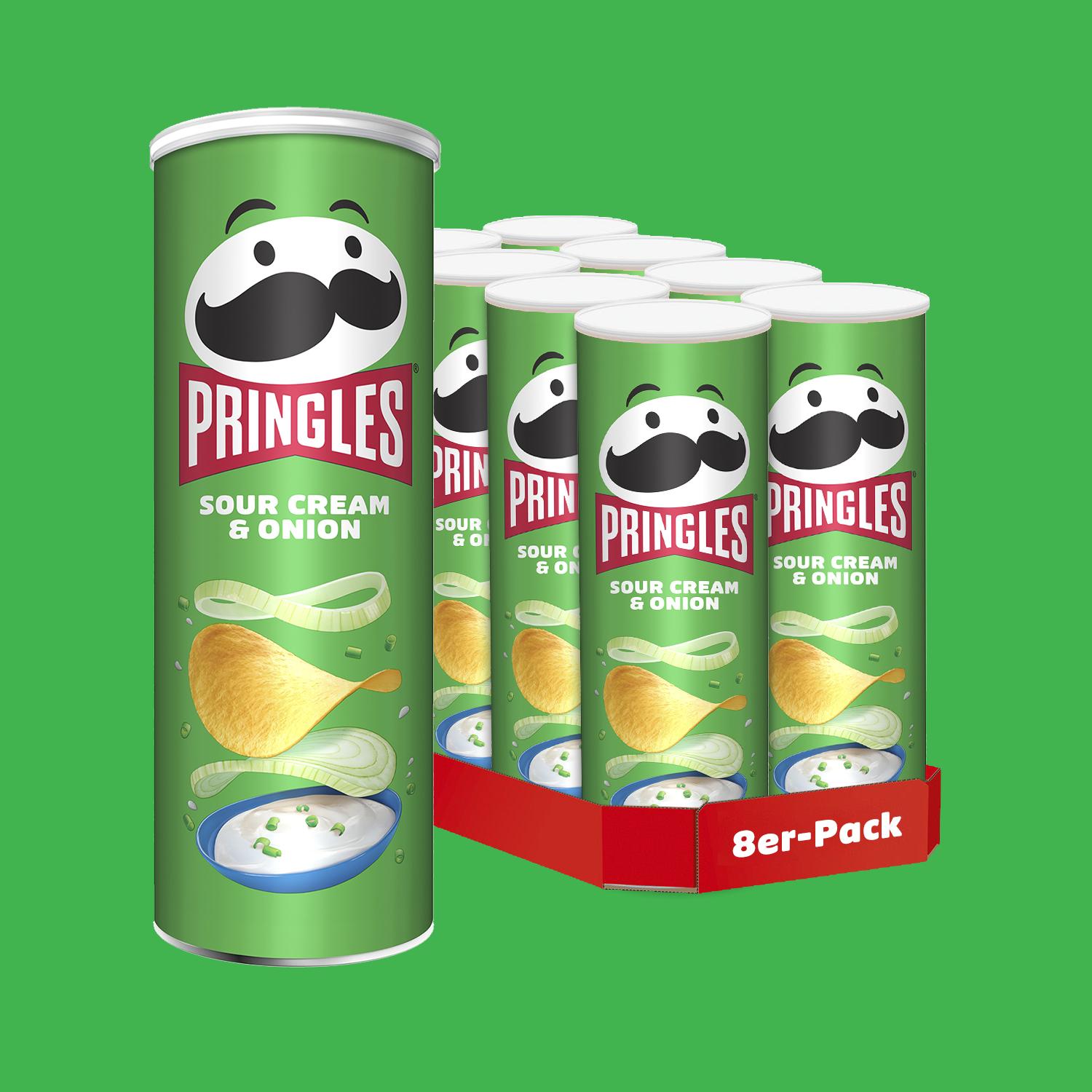 Pringles Sour Cream & Onion - 8 X 165g