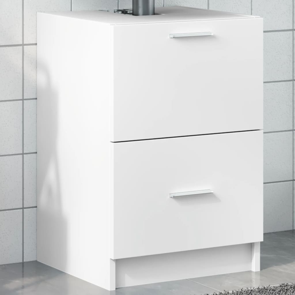 Vidaxl Bathroom Vanity, Bathroom Cabinet, Storage Cabinet With Storage Space, Bathroom Cabinet Washbasin Cabinet, White Wooden Material