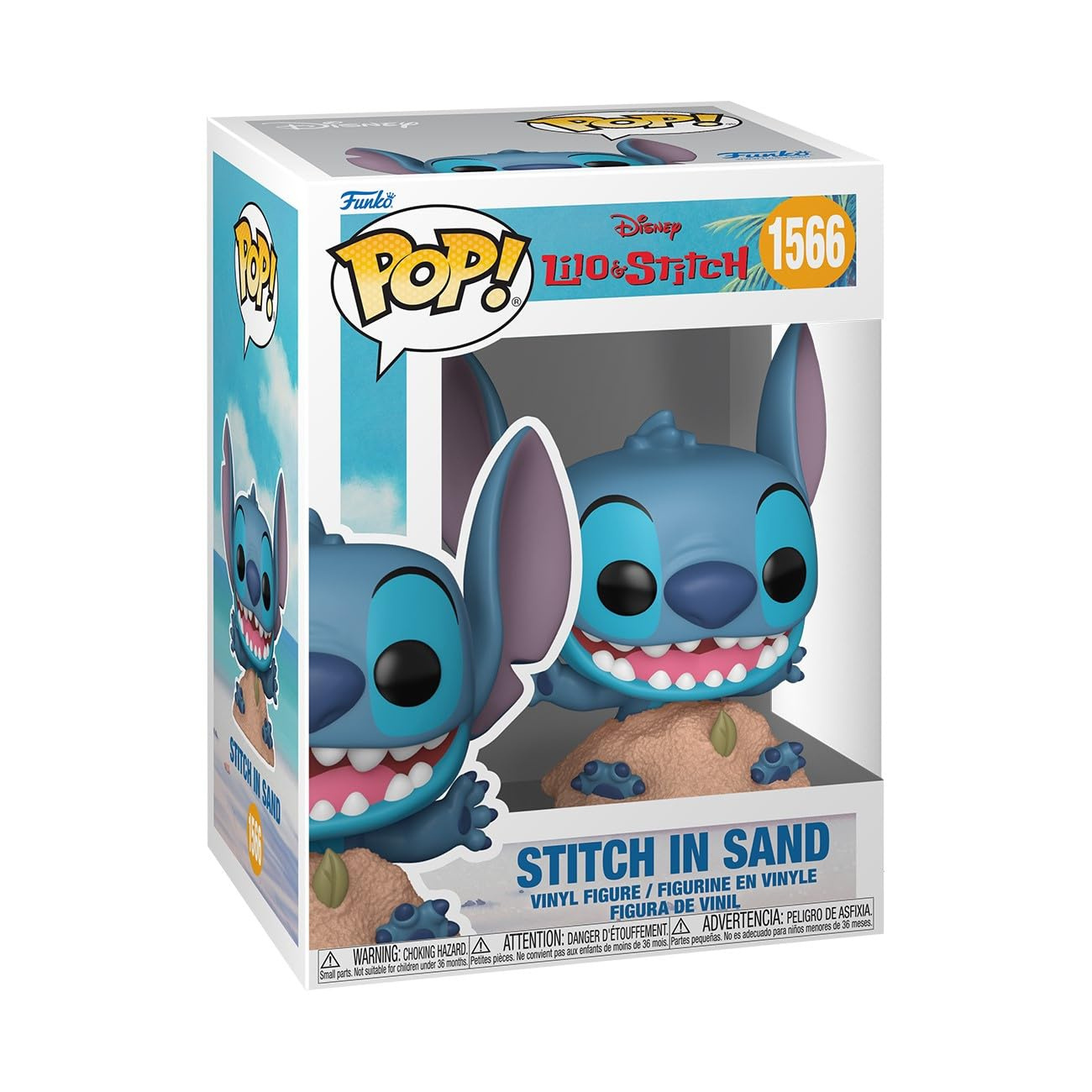 Funko - Figurine Pop Disney Lilo and Stitch - Stitch in sand - 6 cm - Image 4