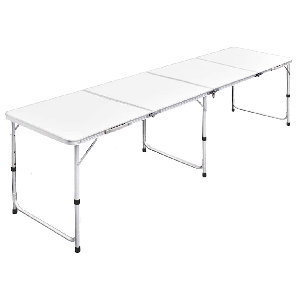Image of Aluminum Coffee Table 240x60 Cm Camping Table Folding Table Garden Table