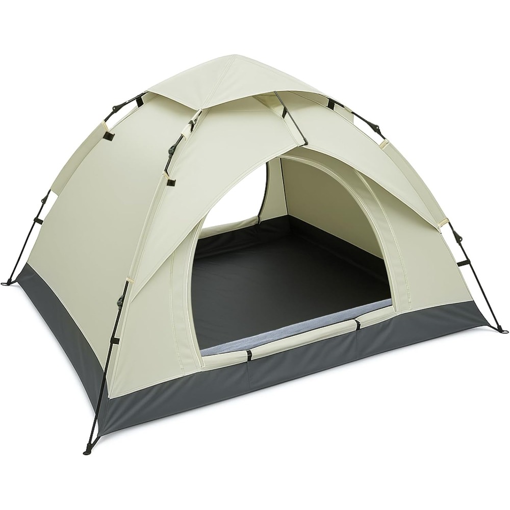 TEMU Uv Resistant 2-3 Person Plug-in Tent Set, Suitable For Hiking, Outdoor Camping, And Backpacking - Equipped With A Convenient Handbag For Easy