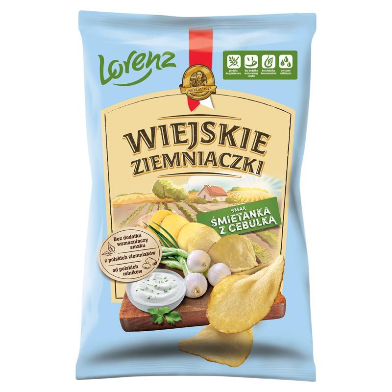 Country Potato Chips, Creamy Flavor With Onion, 130 G