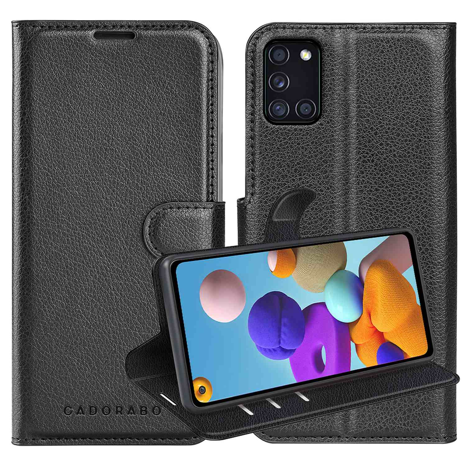 Compatible For Galaxy A21s Case Protective Cover With Magnetic Closure, Stand Function And Card Slot Flip Case Cover Phone Case Book Bag
