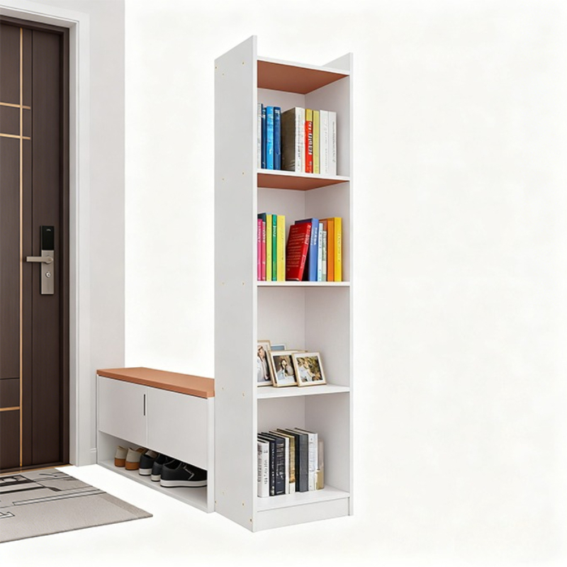 Multipurpose 5-Layer Slim Open Shelves Bookcase Organizer