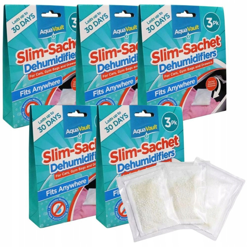 Image of 15pcs Of Odorless Moisture Absorber Set For Car, Home, Room And Basement Protects Against Unpleasant Odor Home Moisture Absorber For Cars