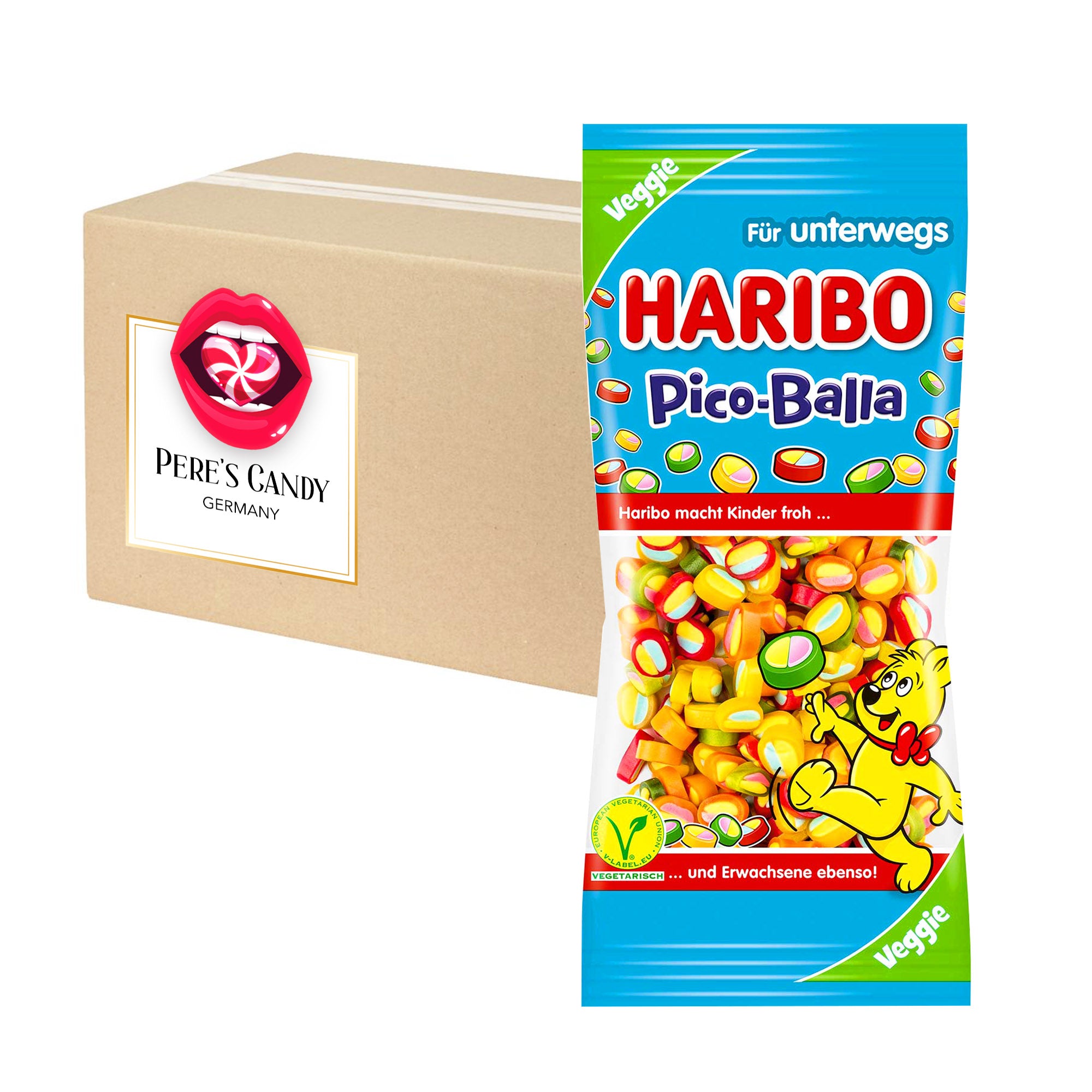 Image of Haribo Pico Balla Veggie 12-pack (12 X 65g)