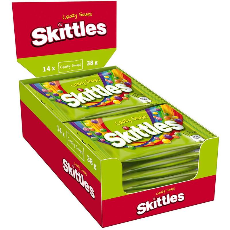 Skittles Crazy Sours 14 X 38g